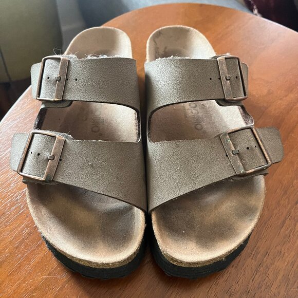 Birkenstock Arizona Platform Vegan Mocha  EU37 US 6-6.5 Narrow - Picture 3 of 5